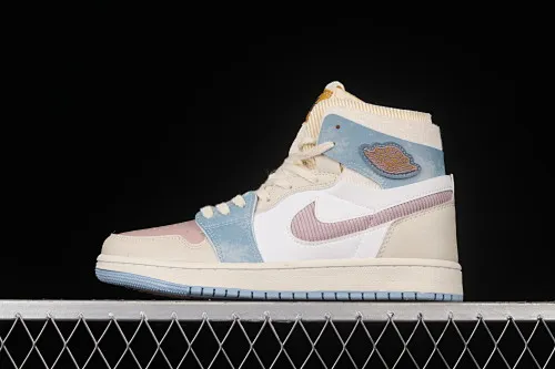 All categories Air Jordan Jordan series basketball shoes Air Jordan 1 High Air Jordan 1 Zoom CMFT "Celestine Blue" AJ1 Joe 1 Macaron Rice White Powder DQ5092-651